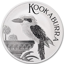 Load image into Gallery viewer, 2022 AU Australian 1 oz Silver Kookaburra Coin Brilliant Uncirculated (in Capsule) with Certificate of Authenticity by CoinFolio $1 BU