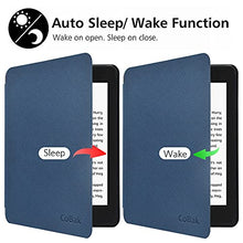 Load image into Gallery viewer, CoBak Kindle Paperwhite Case - All New PU Leather Smart Cover with Auto Sleep Wake Feature for Kindle Paperwhite 10th Generation 2018 Released, Dark Blue