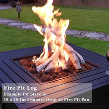 Load image into Gallery viewer, Uniflasy Gas Fireplace Logs, 6pcs Ceramic White Birch Wood Firepit Gas Logs for Firebowl, Vented, Gel, Ventless, Electric, Gas Inserts, Propane, Indoor or Outdoor Gas Fireplace Fire Pit, Logs Decor