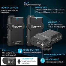 Load image into Gallery viewer, BOYA Wireless Lavalier Microphone System for DSLR Camera Camcorder Phone 2.4GHz Professional Wireless Lapel Mic for Video Recording vlog Live Streaming Interview(WM4 PRO K2, 2 Transmitters 1 Receiver)
