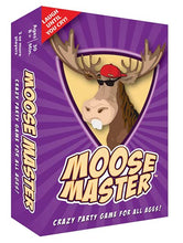 Load image into Gallery viewer, MOOSE MASTER - A Hilarious Party Card Game – Easy Set Up - Will Have Everyone Laughing from The Start - for Fun People Looking for a Hilarious Night in A Box – Laugh Until You Cry Fun
