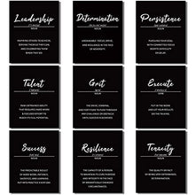 Load image into Gallery viewer, 9 Pieces Inspirational Phrases Wall Art Prints Motivational Sayings Quote Posters Positive Prints Decorations for Teens Adults Living Room Office Classroom College Decoration, Unframed, 8 x 10 Inch