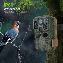 Load image into Gallery viewer, WiFi Trail Camera, 4K 24MP Bluetooth Wildlife Camera 120° Monitoring 0.2s Triger Speed and Trigger Distance Up to 100 Feet Hunting Camera with 32G SD Card IP66 Waterproof for Outdoor