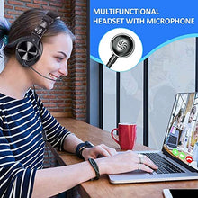 Load image into Gallery viewer, OneOdio Computer Headsets with Microphone -PC Headphones with Boom Mic for Gaming Wired Over Ear Headset with in-Line Control Volume Mute for Mac Laptop Office Zoom Conference