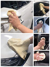 Load image into Gallery viewer, Sheepskin Elite Chamois Drying Cloth Car Drying Towel Real Leather Super Absorbent Fast Drying Natural Chamois Car Wash Cloth Accessory