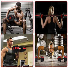 Load image into Gallery viewer, SOSUSHOE Weights Dumbbells Set Adjustable to 44Lbs, Free Weight Set for Men and Women Home Weight Set Fitness Barbell Set with Connecting Rod Gym Workout Exercise Training