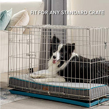 Load image into Gallery viewer, Bedsure Large Orthopedic Dog Bed for Large Dogs - Memory Foam Waterproof Dog Bed for Crate with Removable Washable Cover and Nonskid Bottom - Plush Flannel Fleece Top Pet Bed, Grey