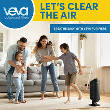Load image into Gallery viewer, VEVA 8000 Elite Pro Series Black Air Purifier for Home & Large Room, 325 Sq Ft., HEPA Filter & 4 Premium Activated Carbon Pre Filters Removes Allergens, Smoke, Dust, Pet Dander & Odor Complete Tower Air Cleaner Home & Office