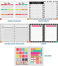 Load image into Gallery viewer, Schoolgirl Style Black, White and Stylish Teacher Planner—Undated Weekly/Monthly Lesson Plan Book and Record Organizer for Classroom or Homeschool (8 inches x 11 inches), multi (105029)