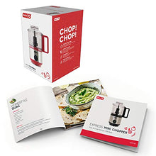 Load image into Gallery viewer, Dash DMFP100RD Mini Food Chopper, Blender + Grinder with Stainless Steel Blades for BBQ Sauce, Salsa, Pesto, Salad & Dessert: Easily Meal Prep Onion, Nuts, Cheese, Garlic, Bacon & More, 2 cup, Red