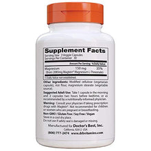 Load image into Gallery viewer, Doctor's Best, Brain Magnesium Vegetable Capsules, 90 Count