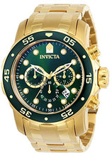 Load image into Gallery viewer, Invicta Men's 0075 Pro Diver Chronograph 18k Gold-Plated Watch