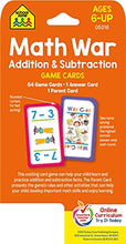 Load image into Gallery viewer, School Zone - Math War Addition & Subtraction Game Cards - Ages 6 and Up, Kindergarten, 1st Grade, 2nd Grade, Math Games, Numbers, Addition & Subtraction Facts, Early Math, and More