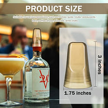 Load image into Gallery viewer, Pour Spout Covers Translucent Liquor Pourer Covers Universal Bottle Pour Dispenser Liquor Bottle Covers Liquor Bottle Covers Bottle Cover Dust for Home Kitchen Tools Supplies (Champagne, 36)