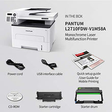 Load image into Gallery viewer, Pantum All-in-One Wireless Monochrome Laser Printer Copier Scanner Fax, Mobile & Auto Two-Sided Printing, Copy Speed 34PPM,Scan Speed 25PPM, L2710FDW(V1M58A)