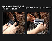 Load image into Gallery viewer, SureMart Universal Car Vehicle Sports Accelerator Brake No Drill Non-Slip Performance Car Rest Pedal Brake and Gas Pedal Covers Accessories Replacement Pedal Aluminum Alloy Pedals Set at red 2Pcs