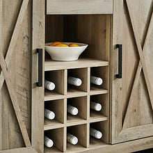 Load image into Gallery viewer, Home Source Jill Zarin Tall Cabinet in Grey Wash Finish with Glass Doors