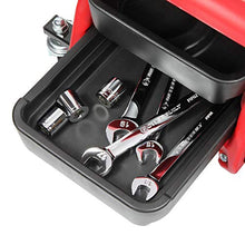 Load image into Gallery viewer, Powerbuilt Heavy Duty Compact Rolling Seat with Storage Trays - 240283,Red