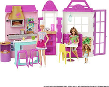 Load image into Gallery viewer, Barbie Cook ‘n Grill Restaurant Playset Doll, 30+ Pieces & 6 Play Areas Including Kitchen, Pizza Oven, Grill & Dining Booth, Gift for 3 to 7 Year Olds