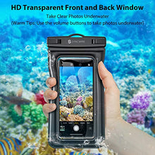 Load image into Gallery viewer, Syncwire Waterproof Phone Case, 2 Pack IPX8 Universal Waterproof Phone Pouch Underwater Dry Bag Compatible with iPhone 12 SE2 11 Pro XS Max XR X 8 7 6s Plus Galaxy S10 S9 Note 10 Google Pixel Up to 7"