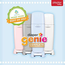 Load image into Gallery viewer, Playtex Diaper Genie Complete Pail with Built-In Odor Controlling Antimicrobial, Includes Pail & 1 Refill, White