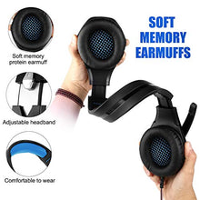 Load image into Gallery viewer, Pacrate Gaming Headset for Xbox One,Xbox Series X,PS4, PS5,PC, Mac,Laptop with Noise Cancelling Mic - Surround Gaming Headphones - Soft Memory Over Ear PS4 Headset with LED Light for Child, Men, Women