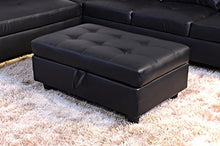 Load image into Gallery viewer, Beverly Fine Funiture Sectional Sofa Set, 91A Black