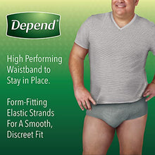 Load image into Gallery viewer, Depend Fit-Flex Adult Incontinence Underwear for Men, Disposable, Maximum Absorbency, XX-Large, Grey, 44 Count (2 Packs of 22) (Packaging May Vary)