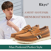 Load image into Gallery viewer, Kkyc Premium Mens Shoes Classic Casual Shoes Comfortable Loafers Slip on Boat Shoes 7 M (Camel)