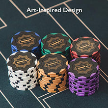 Load image into Gallery viewer, SLOWPLAY Nash Clay Poker Chips, 14 Grams Heavyweight Clay Composite, 40mm Large Chips in Bulk, Pack of 50 with Denomination of 1