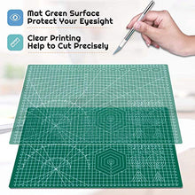 Load image into Gallery viewer, anezus Self Healing Sewing Mat, 12inch x 18inch Rotary Cutting Mat Double Sided 5-Ply Craft Cutting Board for Sewing Crafts Hobby Fabric Precision Scrapbooking Project