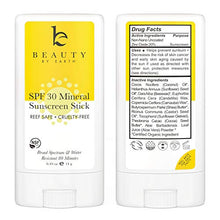 Load image into Gallery viewer, Mineral Sunscreen Stick - Zinc Oxide Sunscreen Lotion Stick, Best Sun Protection Travel Sunscreen Face and Body, Reef Safe Sunscreen, Natural Sunscreen Lotion Stick (No Tint)