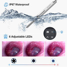 Load image into Gallery viewer, Digital Otoscope with 4.5 Inches Screen, Anykit 3.9mm Ear Camera with 6 LED Lights, 32GB Card, Ear Wax Removal Tool, Specula and 2500 mAh Rechargeable Battery, Supports Photo Snap and Video Recording