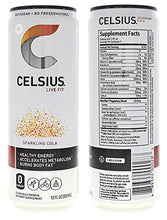 Load image into Gallery viewer, CELSIUS Fitness Drink Carbonated 5-Flavor Variety Pack, Zero Sugar, 12oz. Slim Can, 12 Pack