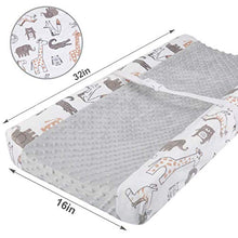 Load image into Gallery viewer, BORITAR Unisex Dot Changing Pad Covers, Ultra Soft Minky Fabric Changing Table Sheets with Stretchy, Brown Animal Design