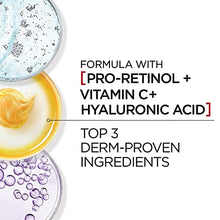 Load image into Gallery viewer, L’Oreal Paris Skincare Revitalift Triple Power Fragrance-Free Face Moisturizer with Pro Retinol, Hyaluronic Acid & Vitamin C, Reduce Wrinkles, Firm and Brighten Skin, 2.55 Oz
