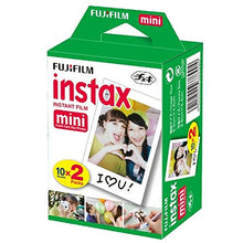 Load image into Gallery viewer, Fujifilm Instax Mini 11 Instant Camera + Fujifilm Instax Mini Twin Pack Instant Film (16437396) + Single Pack Rainbow Film + Case + Travel Stickers (Sky Blue)