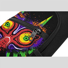 Load image into Gallery viewer, Alomama The Legend of Zelda The Ancient Evil Majoras Mask Sling Backpack Sling Bag Black Crossbody Daypack Casual Backpack for Travel, Hiking, Cycling, Camping for Women & Men