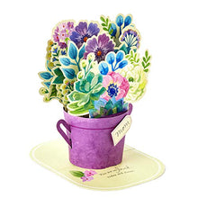Load image into Gallery viewer, Hallmark Paper Wonder Mothers Day Pop Up Card for Mom (Blue Flower Bouquet, You Are So Loved)