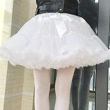 Load image into Gallery viewer, XinChangShangMao Women's Soft Chiffon Petticoat Tutu Skirt White
