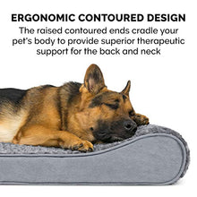 Load image into Gallery viewer, Furhaven Pet Bed for Dogs and Cats - Ultra Plush Luxe Lounger Contour Mattress Supportive Solid Slab Orthopedic Dog Bed, Removable Machine Washable Cover - Gray, Jumbo (X-Large)