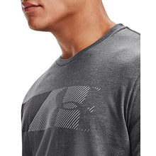 Load image into Gallery viewer, Under Armour Men's Fast Left Chest 2.0 Short-Sleeve T-Shirt , Pitch Gray Medium Heather (013)/Halo Gray , Small