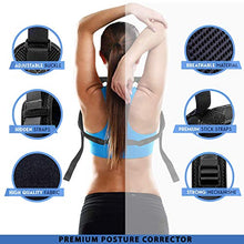 Load image into Gallery viewer, Posture Corrector for Women Men, Back Brace, Comfortable Posture Trainer for Spinal Alignment and Posture Support, Adjustable Back Straightener (Universal)