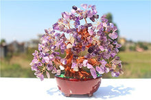 Load image into Gallery viewer, Parma77 6.5 Inch Purple Crystal Feng Shui Amethyst Quartz Gem Stone Money Tree Home Office Table Wealth Decoration