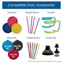 Load image into Gallery viewer, Tervis Made in USA Double Walled Fiesta Insulated Tumbler Cup Keeps Drinks Cold & Hot, 24oz, Lapis Stripes