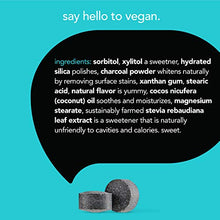 Load image into Gallery viewer, Hello Activated Charcoal Teeth Whitening Eco Friendly Travel Toothpaste Tablets, Fresh Mint and Coconut Oil, Fluoride Free, Vegan, SLS Free, Gluten Free and TSA Compliant, 60 Tablets (Pack of 2)