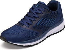 Load image into Gallery viewer, JOOMRA Men's Tennis Shoes Lace up Walking Trail Running Size 11 Blue Gym Comfortable Exercise Fashion Cushion Cross Training for Man Breathable Athletic Sneakers 45