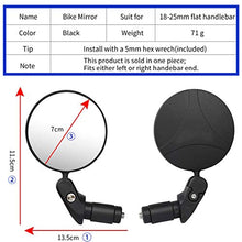 Load image into Gallery viewer, TKONG 2PCS Bike Mirrors, Safe Rearview Mirror Bicycle Cycling Rear View Mirrors Adjustable Rotatable Handlebar Mounted Convex Glass Mirror for Mountain Road Bike