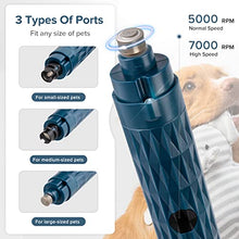 Load image into Gallery viewer, Heywork 2-Speed Professional Cordless Pet Nail Grinder with USB Charging, Dog Nail Clipper Upgraded - Professional LED Lighting 3-Speed Rechargeable Pet Nail Trimmer