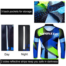 Load image into Gallery viewer, sponeed Men's Biking Pants Padded Tights Bicycling Tops Jersey Long Sleeve Shirts Cycling Uniforms Club Team Spring Style US M Multi